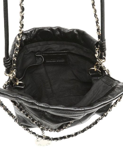 Walter Baker Black Cleo Leather Shoulder Bag