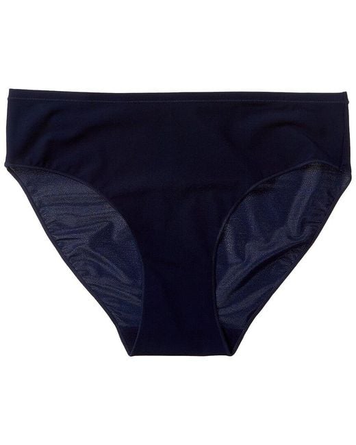 Hanro Allure Highcut Brief in Blue Lyst