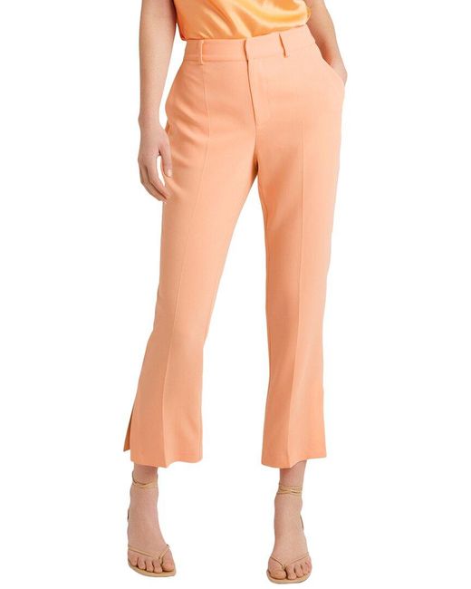 Cinq À Sept Orange Cropped Kerry Pant