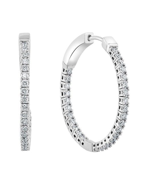 Effy Fine Jewelry Metallic 14K 1.12 Ct. Tw. Diamond Earrings