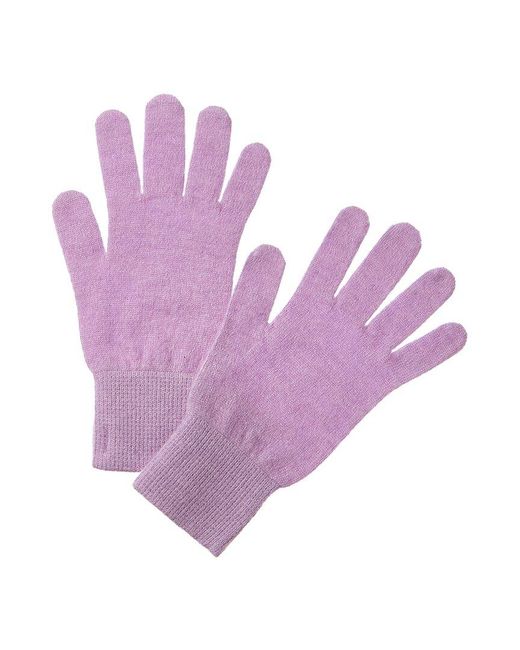 SCOTT & SCOTT LONDON Purple Classic Cashmere Gloves