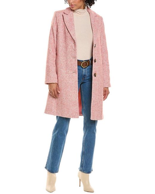 Sam Edelman Blue Reefer Coat