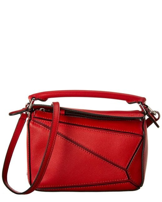 Loewe Puzzle Small Bag Scarlet Red
