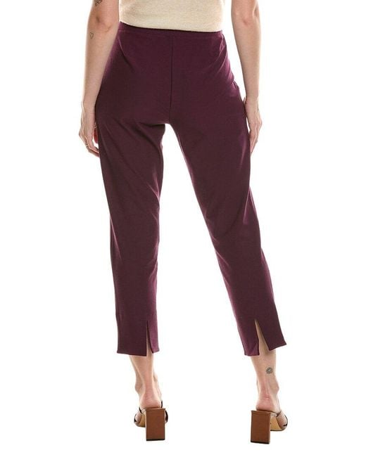 Eileen Fisher Purple Slim Crop Pant