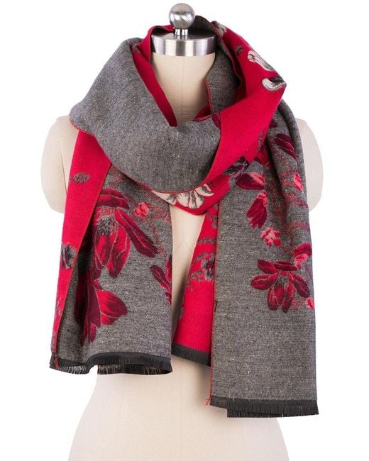 Saachi Red Reversible Scarf