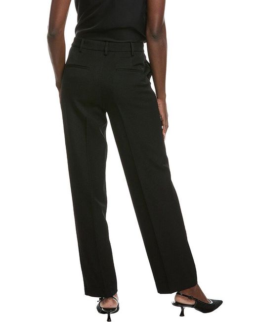 Co. Black Tailored Wool Straight Pant