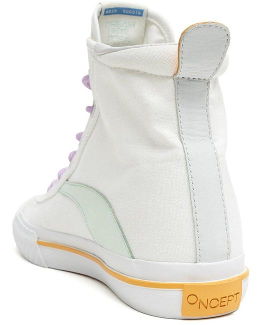 ONCEPT White Bogota Canvas Sneaker
