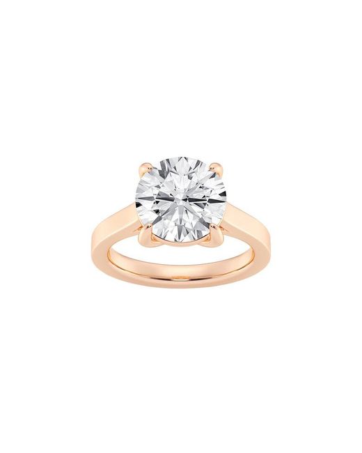 Lab Grown Diamonds White 14K 4.00 Ct. Tw. Lab-Grown Diamond Solitaire Engagement Ring