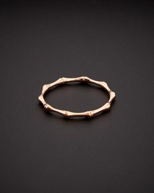 Italian Gold Black 14k Italian Rose Gold Ring