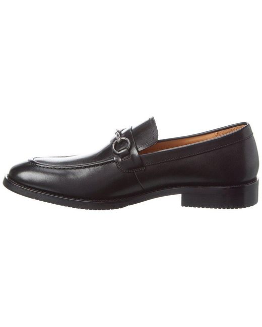 Warfield & Grand Black Colby Leather Loafer for men