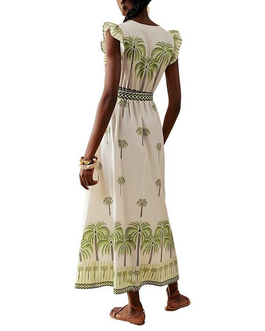 CAMILA BLANCO Metallic Midi Dress