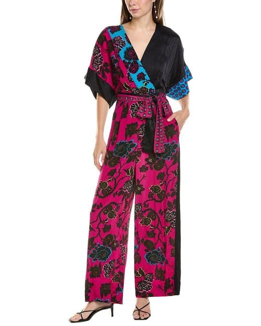 Diane von Furstenberg Red Rinna Jumpsuit