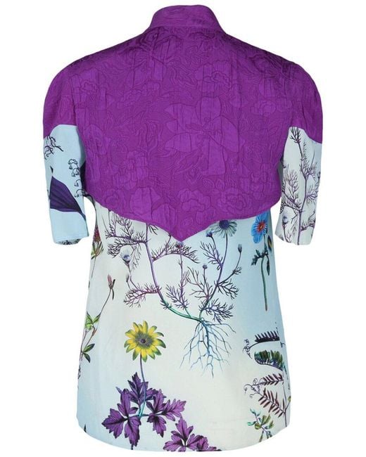 Stella McCartney Purple Roxanne Silk Blouse