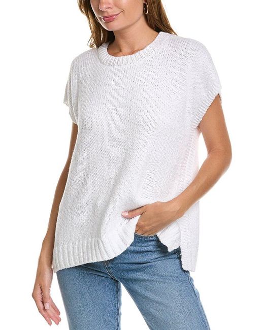 Eileen Fisher White Square Top