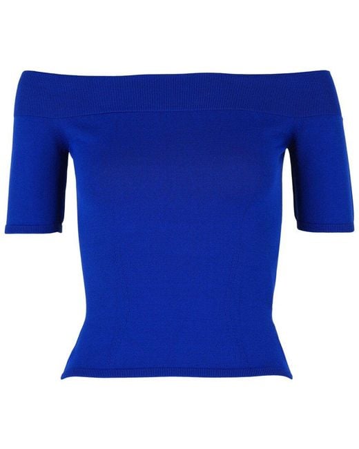 McQueen Blue Crop Top