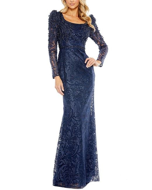 Mac Duggal Column Dress in Blue Lyst Canada