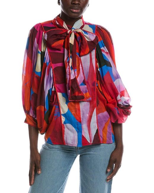 Farm Rio Red Shirt