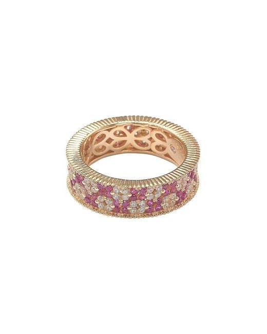 Suzy Levian CZ Jewelry White Suzy Levian Silver Cz Eternity Ring