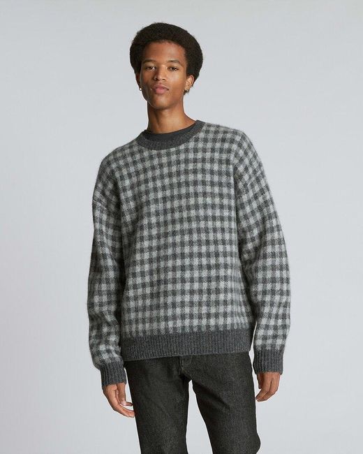 Everlane Gray The Alpaca Crewneck Sweater for men