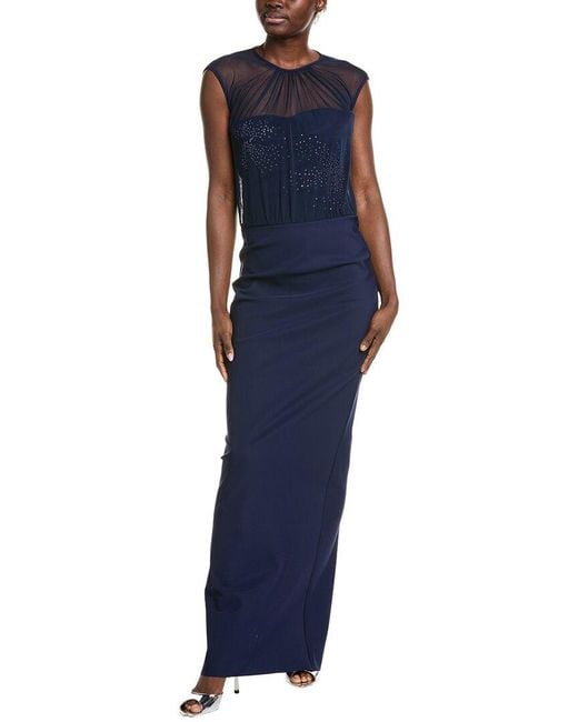 La Petite Robe Di Chiara Boni Blue Gracie Gown