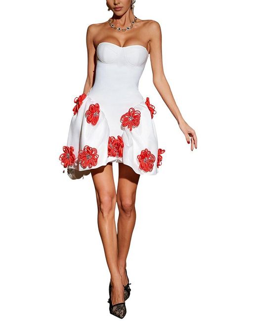 CAMILA BLANCO Red Mini Dress