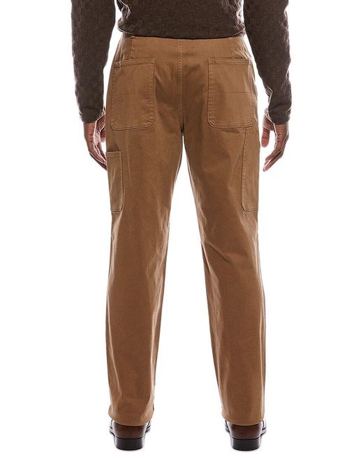 Vince Brown Louie Garment Dye Utility Pant for men