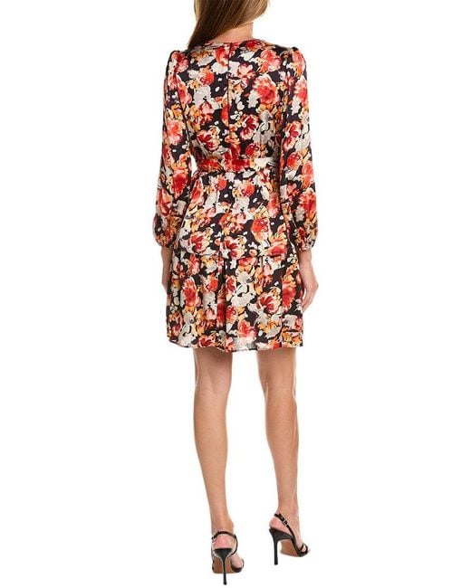 Julia Jordan Red Printed Mini Dress