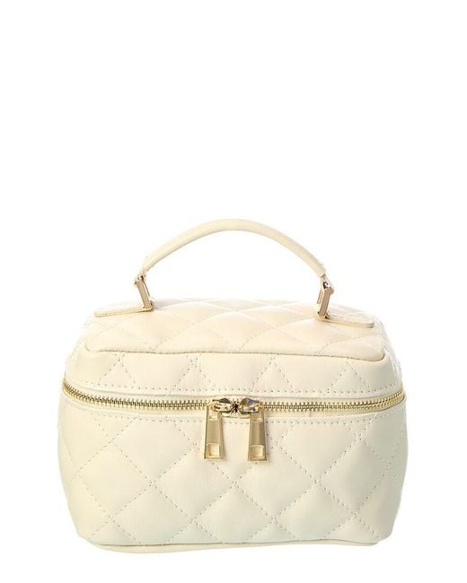 Persaman New York Natural Mia16 Quilted Leather Vanity Bag