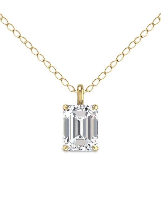 Lab Grown Diamonds Metallic 14k 0.50 Ct. Tw. Lab Grown Diamond Necklace