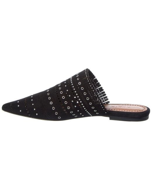 Alaïa Black Alaïa Suede Mule