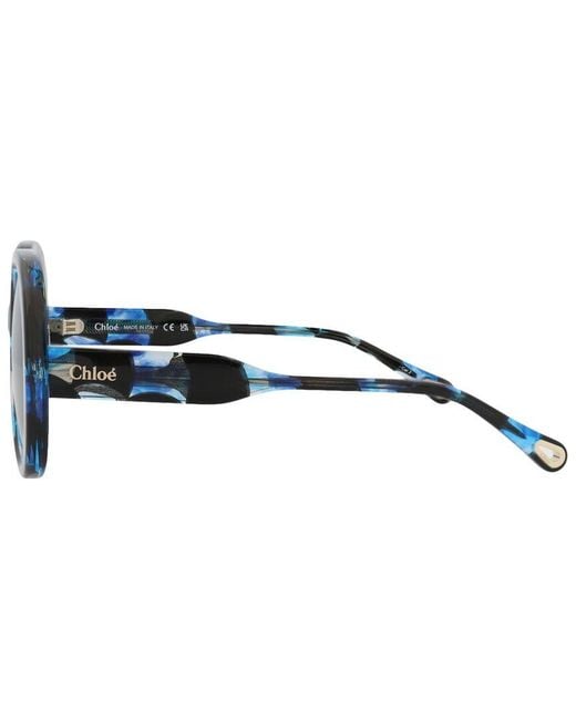 Chloé Blue 56Mm Sunglasses