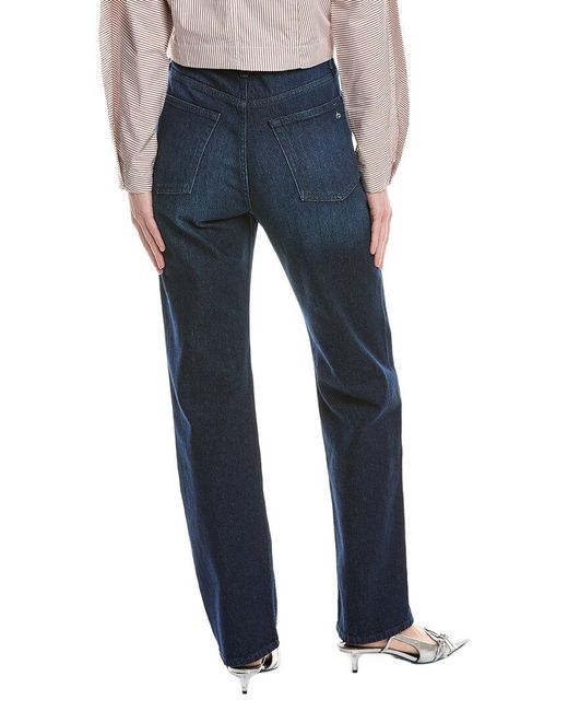 Rag & Bone Blue Hattie Fairburn Straight Jean