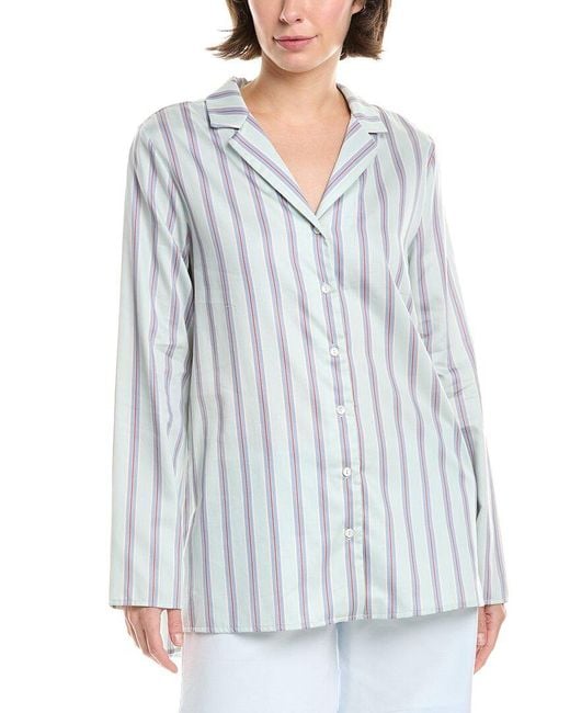 Hanro Blue Pajama Shirt