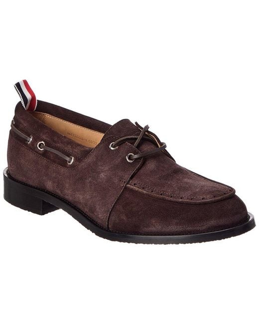 Thom Browne Brown Suede Loafer for men