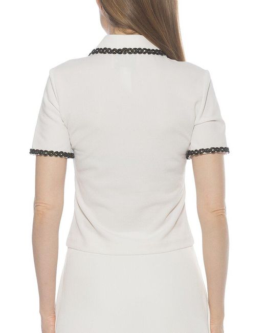 Alexia Admor White Brianna Top