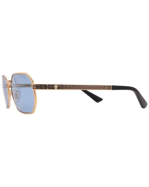 Versace Blue 54Mm Sunglasses for men