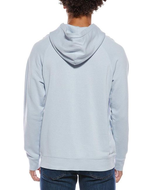 Vince Blue Popover Hoodie for men