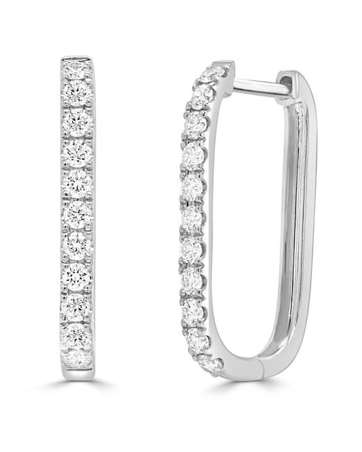 Sabrina Designs White 14K 0.47 Ct. Tw. Diamond Hoop Earrings