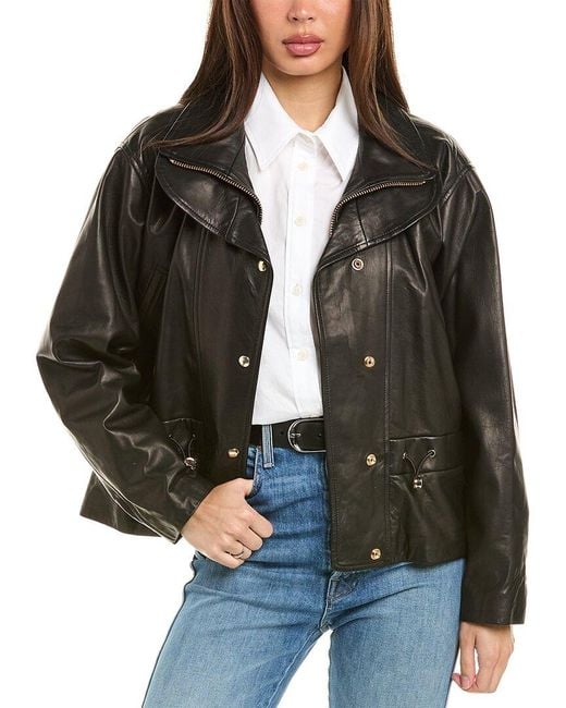 IRO Black Serian Leather Jacket