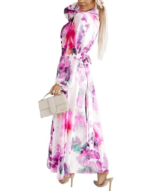 VERA DOLINI Pink Maxi Dress