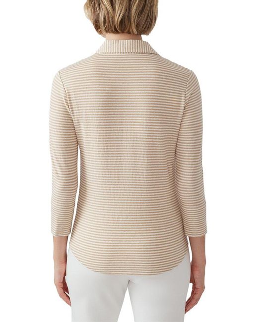 J.McLaughlin Natural Linen-Blend Brynn Knit Top