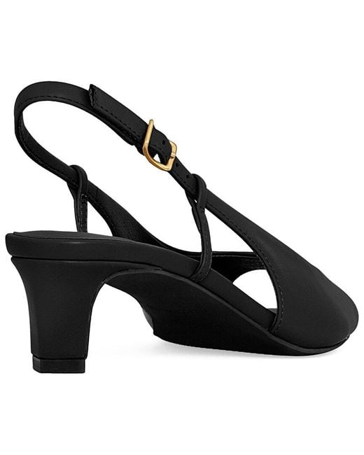 Rebecca Minkoff Black Slingback Leather Sandal