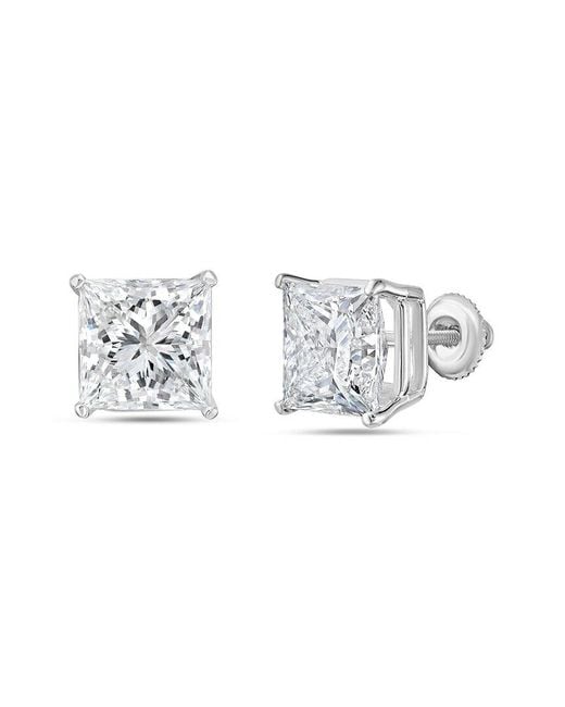 Diana M Metallic Diana M. 14K 10.00 Ct. Tw. Lab-Grown Diamond Earrings