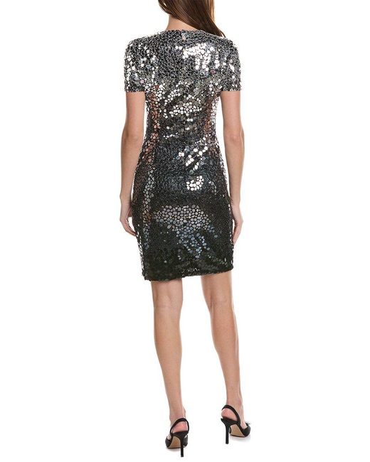 Michael kors embellished embroidered lace dress online