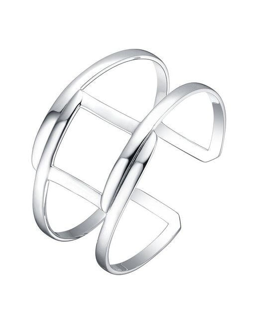 Genevive Jewelry White Silver Bracelet