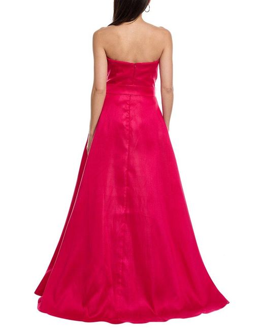 Rene Ruiz Pink Draped Gown
