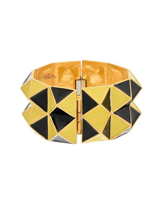 Kenneth Jay Lane Multicolor Plated Spike Bracelet