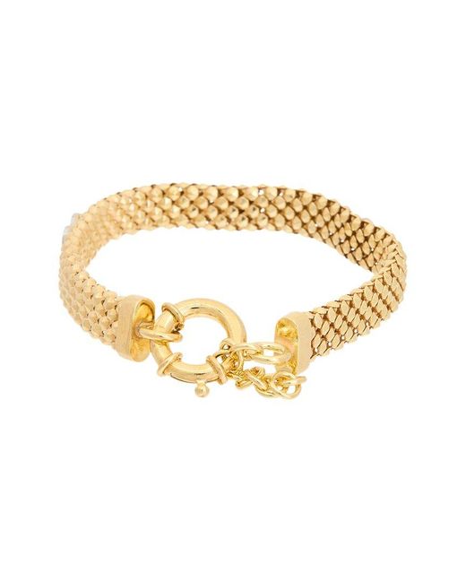 Meshmerise Metallic 18k Over Silver 0.12 Ct. Tw. Diamond Bracelet