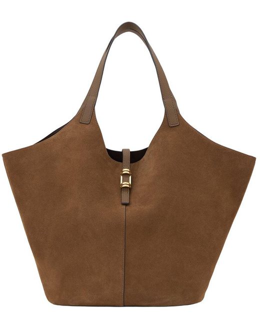 Reiss Brown Lyra Leather Tote