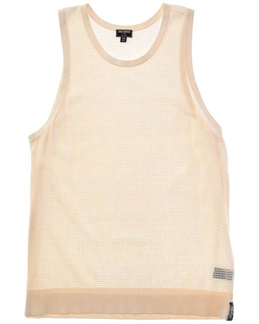 Todd Snyder Natural Luxe Mesh Tank for men